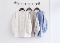 ��Hands of creation�ʥϥ󥺥��֥��ꥨ�������ˡ�Linen/Ra/chambray ���ӥե�륯�롼�ͥå��֥饦��(3��)��