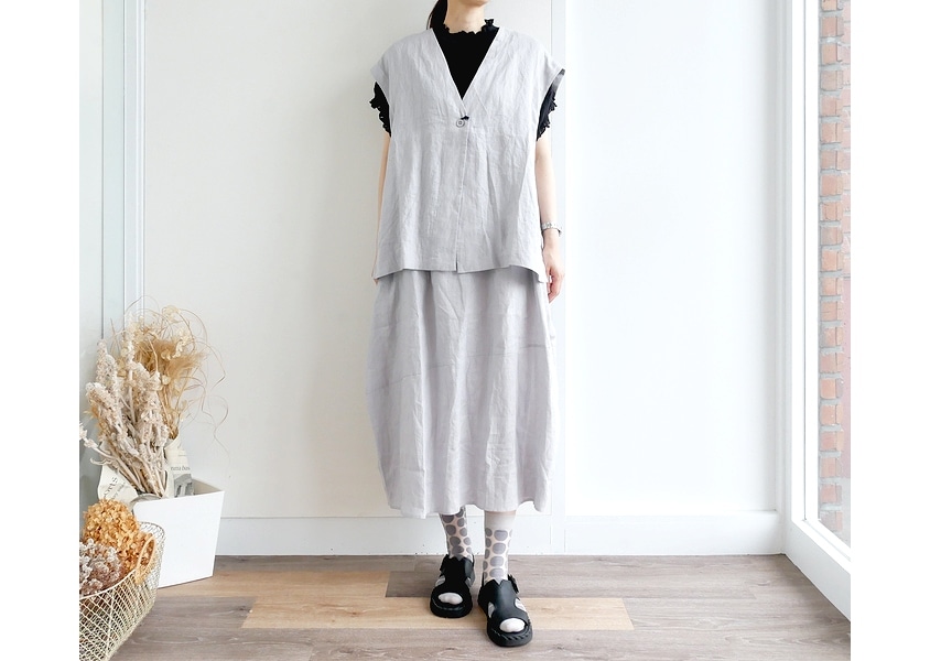 YURK（ユルク）＊平織リネンベスト(3色)】 | VEST/ベスト VEST/ベスト