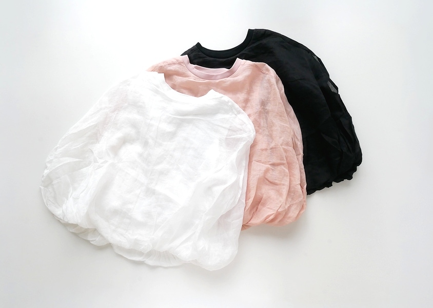 【UNPLE(アンプル)＊レイヤーバルーンTシャツ(3色)】