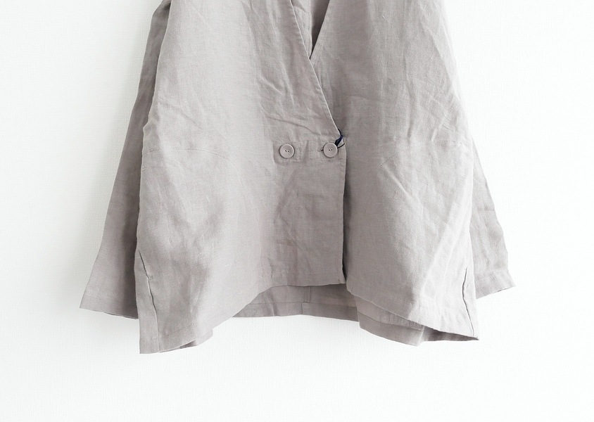 30%OFF【YURK（ユルク）＊リネンシャツカーディガン(2色