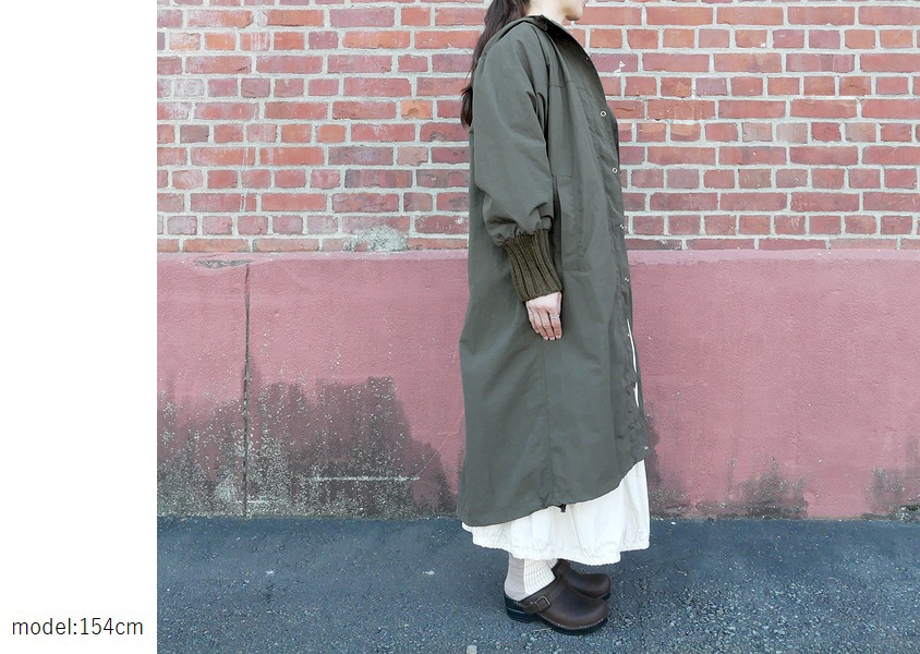 mao made マオメイド ヴィンテージウェザーリブニット マウンテンコート MAO MADE（マオメイド） ヴィンテージウェザー ニットリブ オーバー