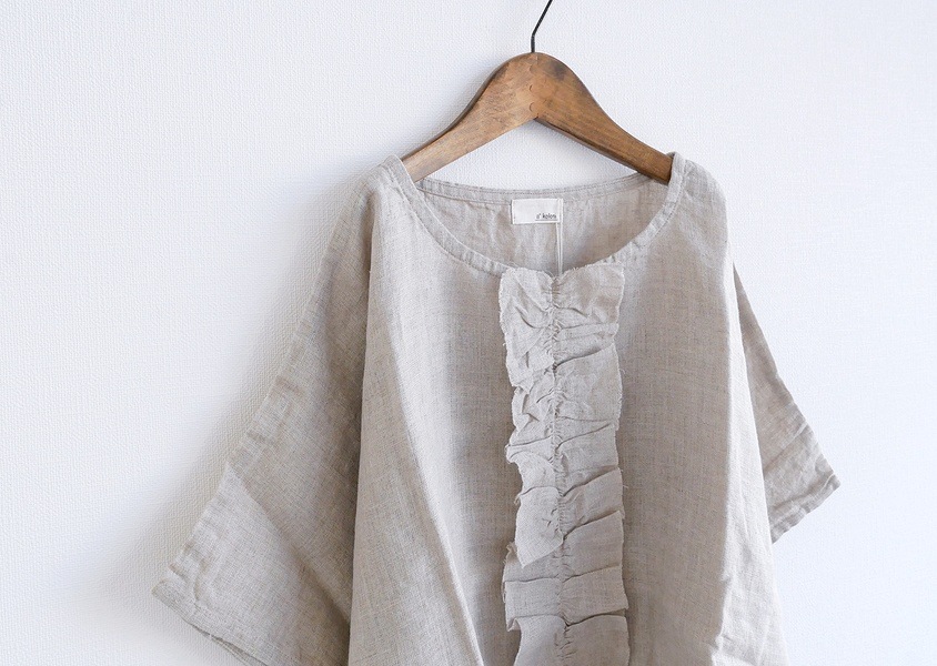 a+koloni（コロニー）＊リネンフリルブラウス(2色)】 | TOPS