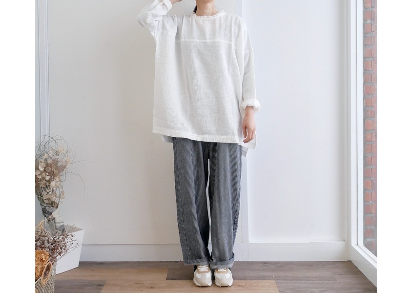 alacrity（アラクリティー）＊Wガーゼフリルチュニック(4色