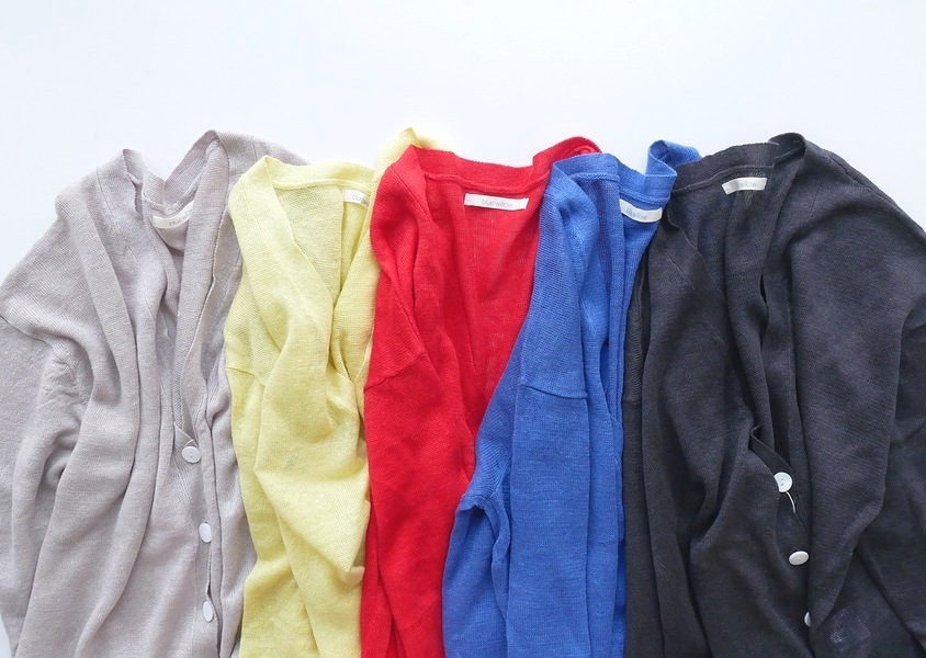 blue willow リネン２ウェイカーディガン(新品) 30%OFF【blue willow（ブルーウィロー）＊リネンニット長袖