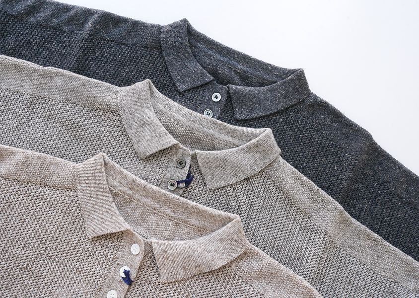 ��YURK�ʥ�륯�ˡ�LINEN MIX KNIT ���λ��Ԥߥݥ��˥å�(3��)��