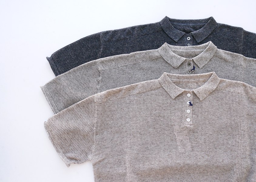 ��YURK�ʥ�륯�ˡ�LINEN MIX KNIT ���λ��Ԥߥݥ��˥å�(3��)��