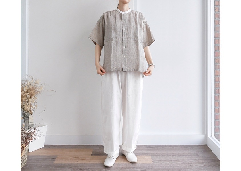 30%OFF【HEAVENLY(ヘブンリー)＊コットンリネンストライプワイド