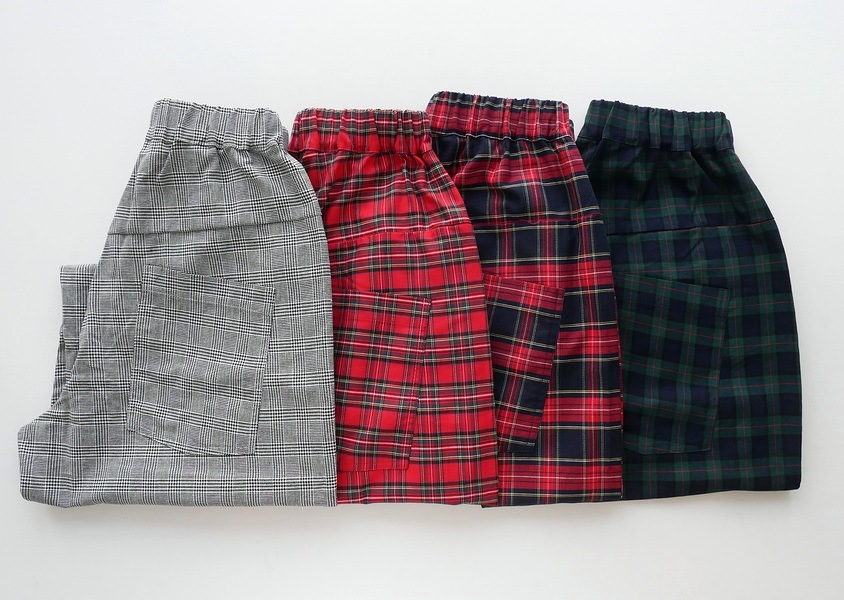 NARUダークグレーノッポパンツ　新品♥未使用 NARU（ナル）ロイヤルタータン ノッポパンツ＊(4色)】 | BOTTOMS