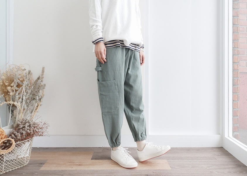 TANG(タング)＊度詰めミニ裏毛製品洗いカーゴパンツ(4色)】 | BOTTOMS