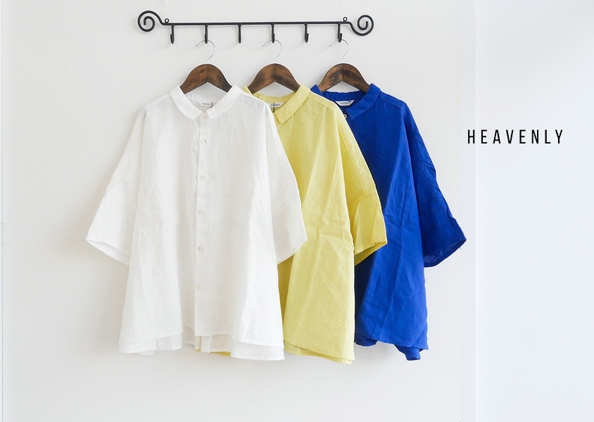 30%OFF【HEAVENLY(ヘブンリー)＊リネンレギュラーカラーワイド