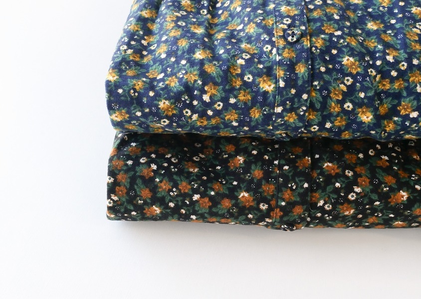 ista-ire（イスタイーレ）＊起毛フラワープリントティアードワンピース