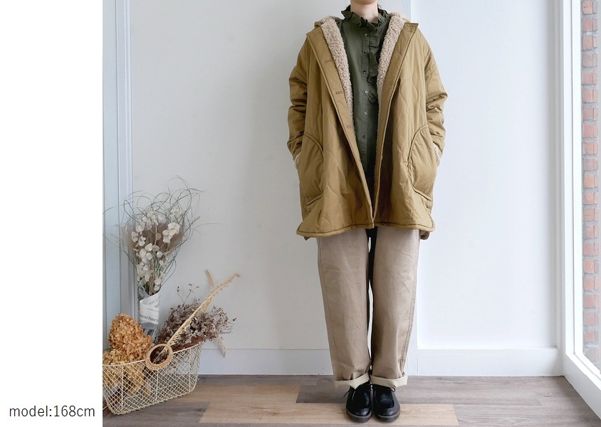 タグ付き新品a+koloni コロニー おしゃれリネンコートサンドベージュ
