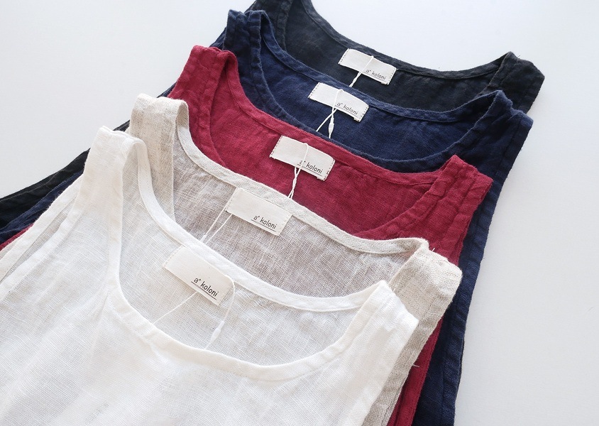 a+koloni（コロニー）＊リネンボイルワイドベスト(5色)】 | VEST
