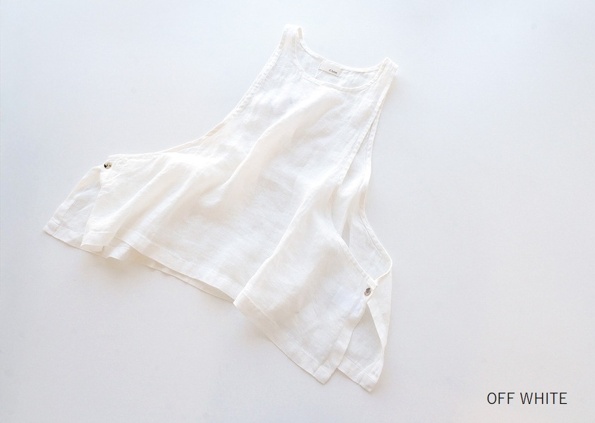 a+koloni（コロニー）＊リネンボイルワイドベスト(5色)】 | VEST