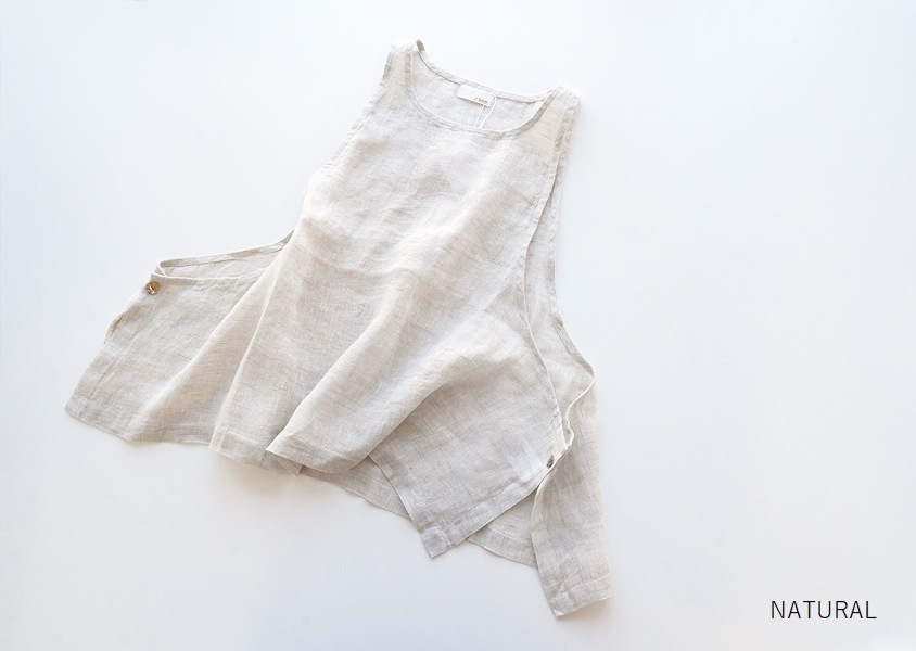 a+koloni（コロニー）＊リネンボイルワイドベスト(5色)】 | VEST
