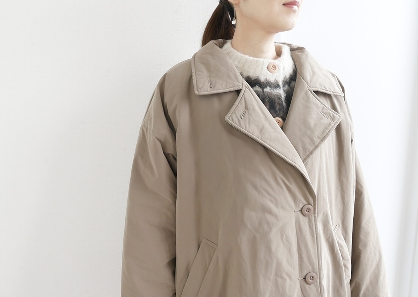 美品　　FREAK'S STORE　23AW　ピーチ起毛中綿3WAYフードコート 20%OFF【ista-ire（イスタイーレ）＊ピーチ起毛中綿3WAYロングコート(2