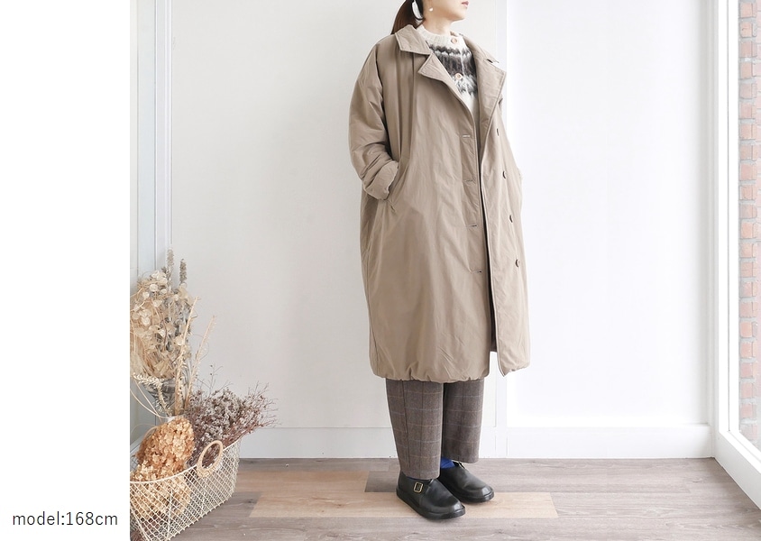 20%OFF【ista-ire（イスタイーレ）＊ピーチ起毛中綿3WAYロングコート(2