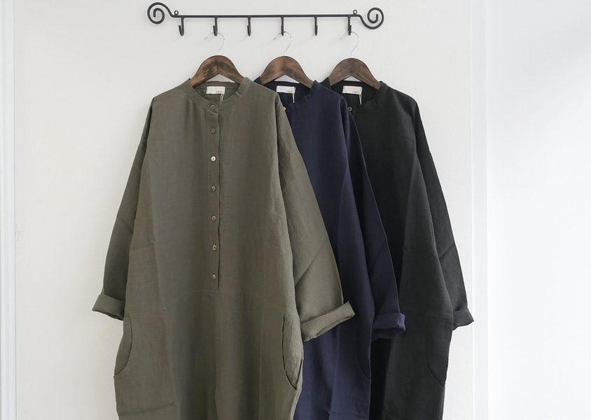 ●●アライ様一時専用●●【Y's】コットンリネンオールインワン2018SS a+koloni（コロニー)＊アズマダキリネンオールインワン(4色