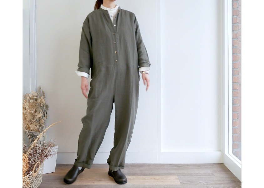 a+koloni（コロニー)＊アズマダキリネンオールインワン(4色