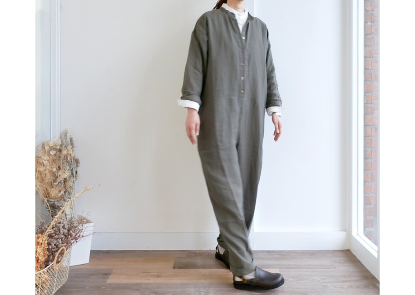 a+koloni（コロニー)＊アズマダキリネンオールインワン(4色