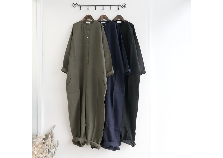 a+koloni（コロニー)＊アズマダキリネンオールインワン(4色