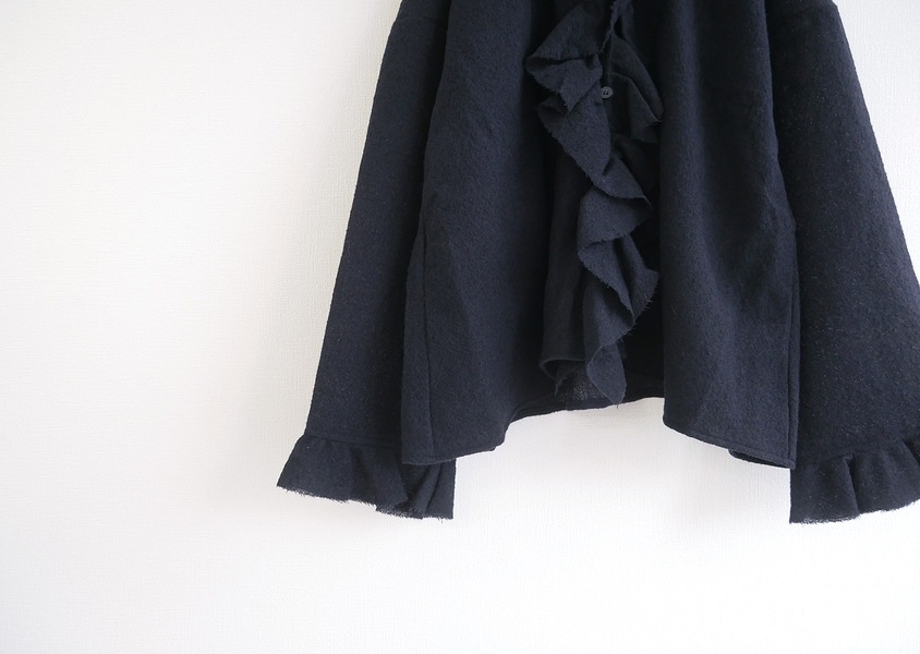 g)(グラム)＊ウールガーゼフリルトリムブラウス(2色)】 | TOPS