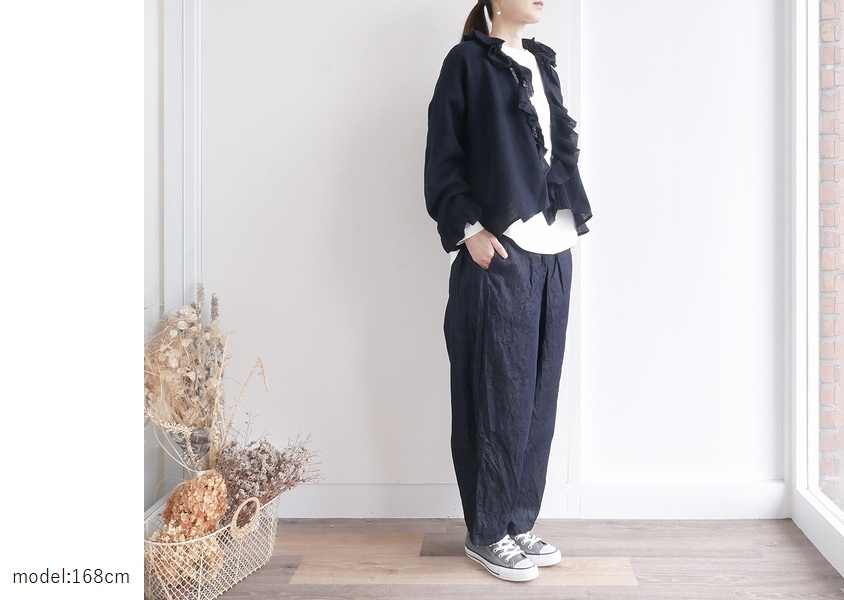 g)(グラム)＊ウールガーゼフリルトリムブラウス(2色)】 | TOPS