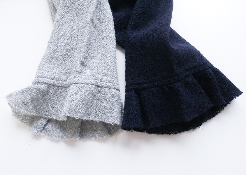 g)(グラム)＊ウールガーゼフリルトリムブラウス(2色)】 | TOPS