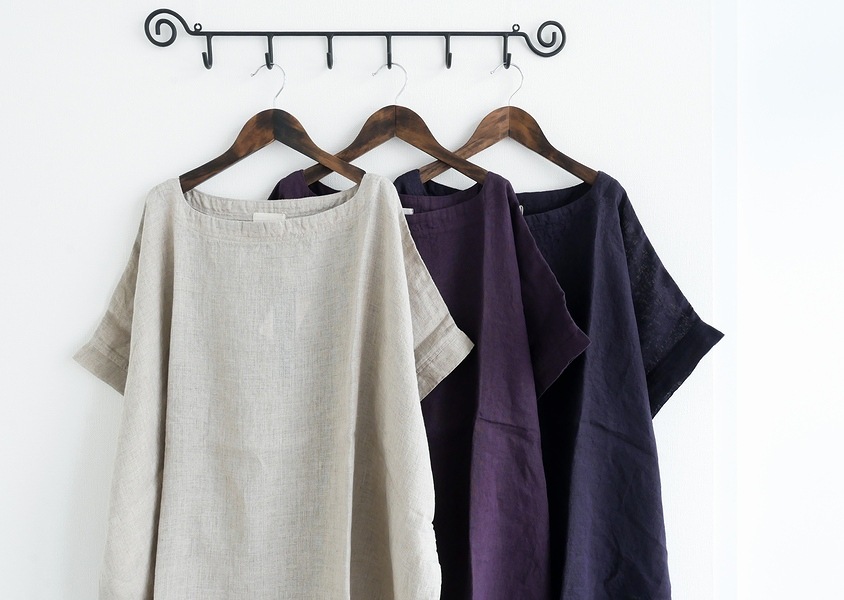 a+koloni（コロニー）＊リネンワイドチュニック(3色)】 | TOPS