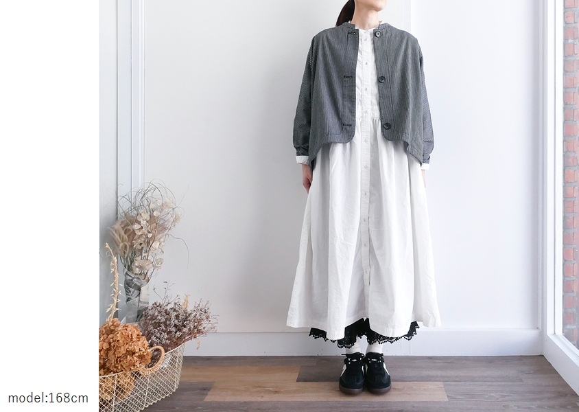 ミィーばぁばです✨ミズイロインド ギャザーワンピース+ichi 綿麻パンツ mizuiroind（ミズイロインド）の「【レディス】mizuiro-ind