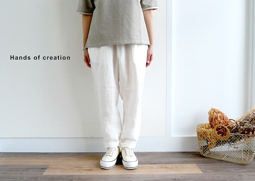ハンズオブクリエイション Hands of creation ワイド　 パンツ Hands of creation（ハンズオブクリエイション）＊40/LinenSarge
