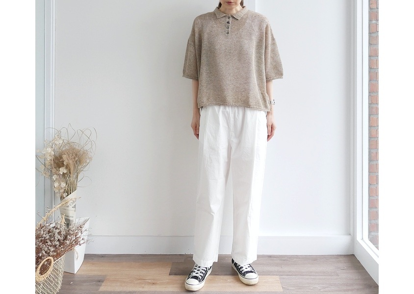 ��YURK�ʥ�륯�ˡ�LINEN MIX KNIT ���λ��Ԥߥݥ��˥å�(3��)��