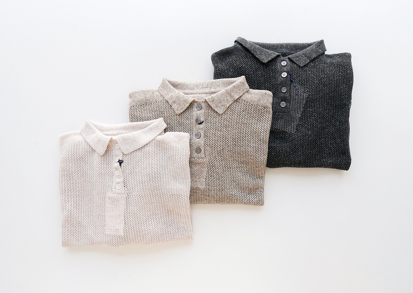 ��YURK�ʥ�륯�ˡ�LINEN MIX KNIT ���λ��Ԥߥݥ��˥å�(3��)��