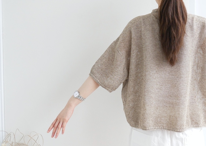 ��YURK�ʥ�륯�ˡ�LINEN MIX KNIT ���λ��Ԥߥݥ��˥å�(3��)��