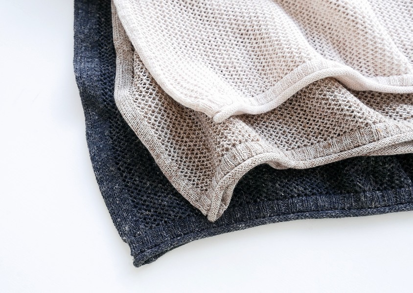 ��YURK�ʥ�륯�ˡ�LINEN MIX KNIT ���λ��Ԥߥݥ��˥å�(3��)��