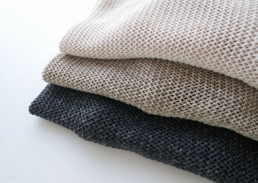 ��YURK�ʥ�륯�ˡ�LINEN MIX KNIT ���λ��Ԥߥݥ��˥å�(3��)��