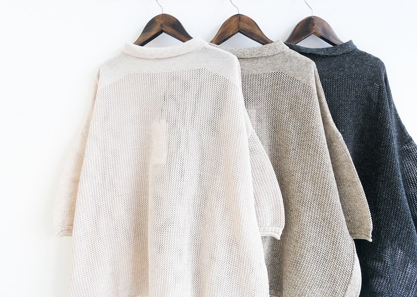 ��YURK�ʥ�륯�ˡ�LINEN MIX KNIT ���λ��Ԥߥݥ��˥å�(3��)��