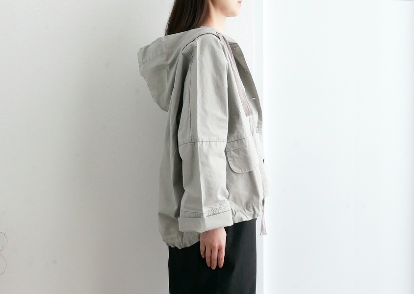 tang (タング) 綿麻高密度ツイルワッシャー フードジャケット TANG｜タング】SALE30％｜11.5oz綿ツイルジャケット｜ルーズ