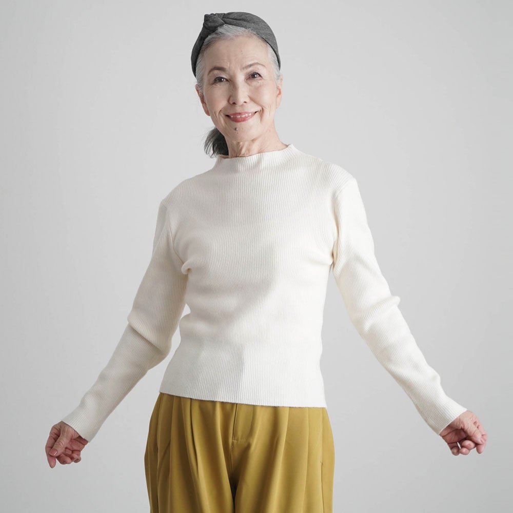 (YOUKAヨウカ)ウォッシャブルリブセーター