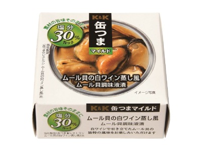 Web限定販売 K K 缶つまマイルド ムール貝の白ワイン蒸し風1缶 缶詰バイキング 優生活