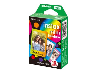 送料無料 富士フィルム チェキフィルム INSTAX MINI レインボー 10枚