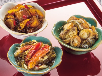 北海道・函館製造 豪華・松前漬け3種セット3kg | 数の子・松前漬・魚卵