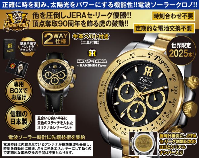 2025 JERA セントラル・リーグ優勝記念限定 阪神タイガース 電波