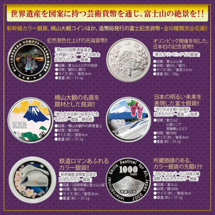 富士山記念貨幣セット 未使用品 | スポーツ・レジャー・ホビー | 優生活