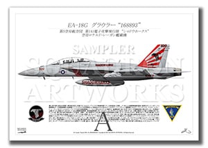 EA-18G ���饦�顼 VAQ-141 �ȥ���ɥ��ۡ������� 2017 Showbird ��166928�� (A3)