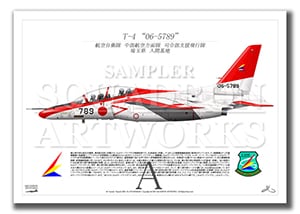 T-4　司令部支援飛行隊　“06-5789”  （A3サイズ Prints)