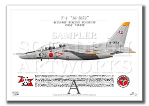 T-4　第203飛行隊　“16-5673”  （A4サイズ Prints)