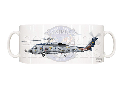 マグカップ　MH-60R シーホーク HSM-77 セイバーホークス Showbird “167017”