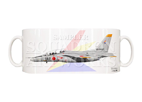 マグカップ　T-4　司令部支援飛行隊　“26-5687”