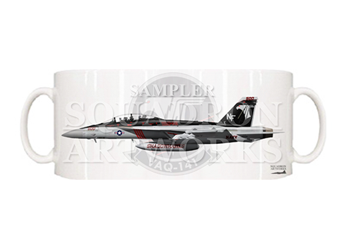 マグカップ　EA-18G グラウラー VAQ-141 “シャドウホークス” 2015 Showbird “166928”